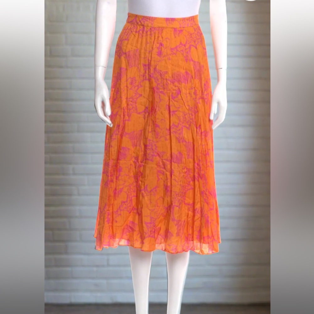 Tanya Taylor 'Jeana' Floral Silk-Blend Midi Skirt